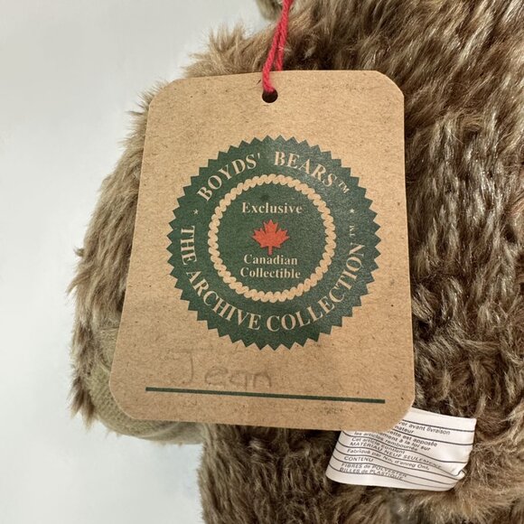 Jean Canadian Exclusive Teddy Bear Plush Stuffed Animal Boyds Fully Jointed NWT - Picture 5 of 6